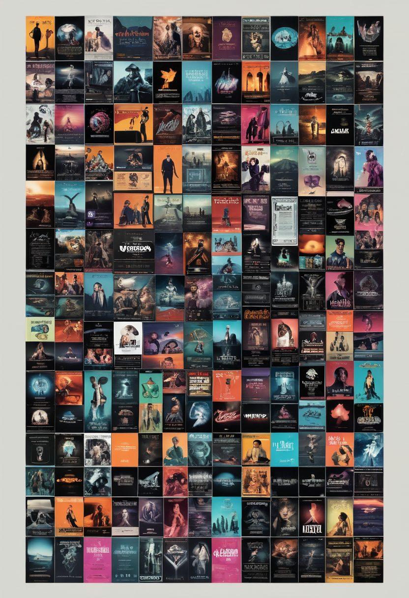 A timeline collage showcasing the evolution of video content in adult entertainment, featuring vintage film reels, niche platform logos, and modern streaming interfaces. Include diverse characters enjoying content across different eras, with a gradient background that transitions from dark to light, symbolizing change and acceptance. Highlight key technological advancements like VHS, DVDs, and smartphones in an illustrated style. 3D with vibrant colors.